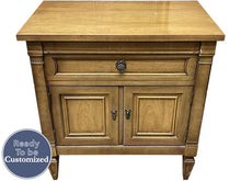Load image into Gallery viewer, 26&quot; Unfinished 1 Drawer 2 Door Single Nightstand #08406
