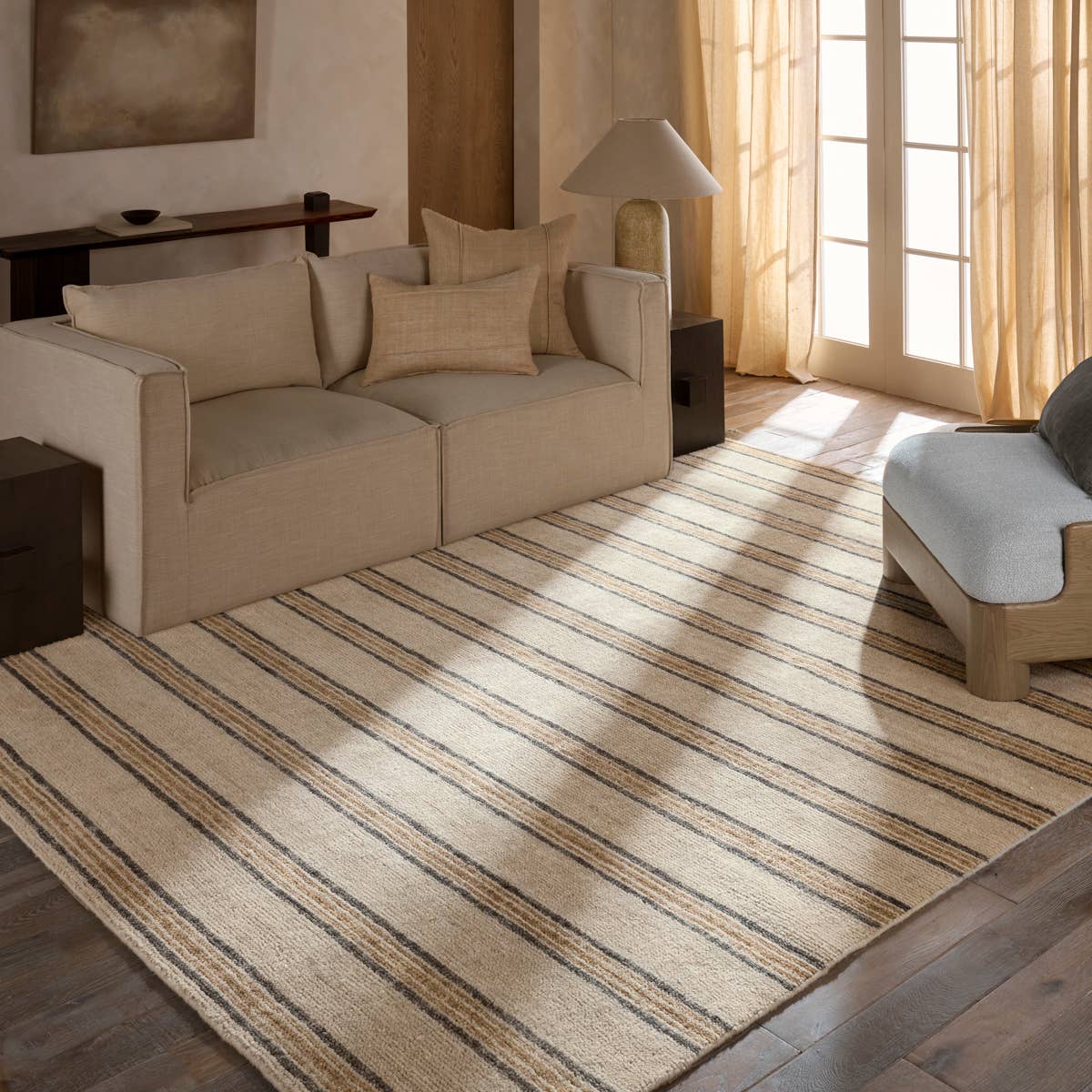 Shop chairs and discover remodeling services in the Arlington Heights area. MegMade designs has been featured in Northwest Indiana Times for their lacquered farmhouse living room home design style. Visit the MegMade store in the Union Pier - Chicago area.