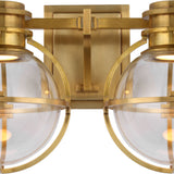 Gracie Double Sconce with Clear Glass