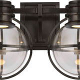 Gracie Double Sconce with Clear Glass