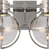 Gracie Double Sconce with Clear Glass