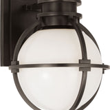Gracie Single Sconce with White Glass