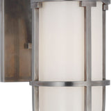 Gracie Tall Bracketed Sconce with White Glass