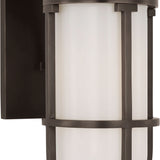 Gracie Tall Bracketed Sconce with White Glass