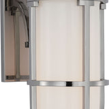 Gracie Tall Bracketed Sconce with White Glass