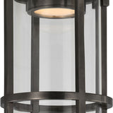 Gracie Tall Flush Mount with Clear Glass