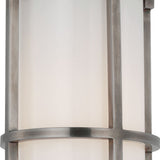Gracie Tall Flush Mount with White Glass
