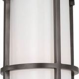 Gracie Tall Flush Mount with White Glass