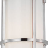 Gracie Tall Flush Mount with White Glass