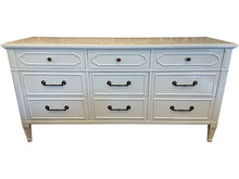 Load image into Gallery viewer, 64.5&quot; Finished Marseilles Gloss 9 Drawer Rway Vintage Dresser #08290
