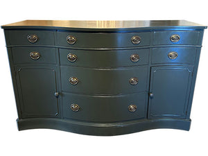 62" Finished 8 Drawer 2 Door Vintage Buffet #08345