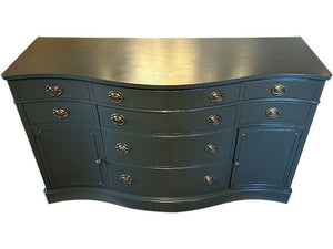 62" Finished 8 Drawer 2 Door Vintage Buffet #08345