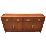 72" Unfinished 4 Door 4 Drawer Vintage Buffet #08835