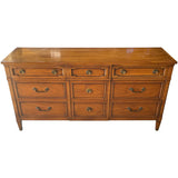 64" Unfinished 9 Drawer Drexel Vintage Dresser #08945