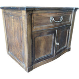 26" Unfinished 1 Drawer 2 Door Vintage Single Nightstand #08957