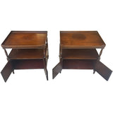 26" Unfinished 2 Door Vintage Side Table Set of 2 #08826
