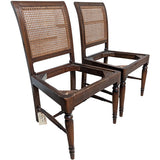 20" Unfinished Vintage Chair Set of 2 #08975