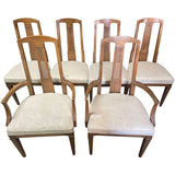 20" Unfinished Vintage Chair Set of 6 + 3 Yards Fabric #08743