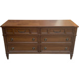 60" Unfinished 6 Drawer American Of Martinsville Vintage Dresser #08996