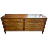 70" Unfinished 6 Drawer Kindel Vintage Dresser #09031