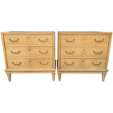 25" Unfinished 3 Drawer American Of Martinsville Vintage Nightstand Set of 2 #08922
