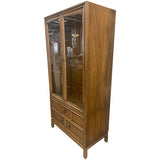 35" Unfinished 2 Door 2 Drawer Drexel Vintage Hutch #09010