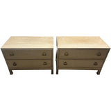 32" Unfinished 2 Drawer Davis Vintage Nightstand Set of 2 #08896