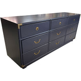 70.5" Finished 9 Drawer Vintage Dresser #08835