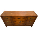 62" Unfinished 9 Drawer Vintage Dresser #08841