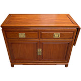 42"-54" Unfinished 2 Door 2 Drawer Vintage Bar Cart #08837