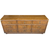 70.5" Unfinished 9 Drawer Drexel Vintage Dresser #08900