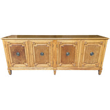 81.5" Unfinished 4 Door Baker Furniture Vintage Buffet #08831