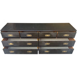 76" Unfinished 8 Drawer Vintage Dresser #08836