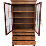 34" Unfinished 2 Door 3 Drawer Vintage Hutch #08803