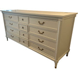 68" Finished 9 Drawer Vintage Dresser #08816