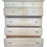 38.5" Unfinished 5 Drawer Kroehler Vintage Tallboy #08857