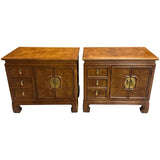 28" Unfinished 3 Drawer 2 Door Thomasville Vintage Nightstand Set of 2 #08999