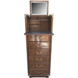 20.5" Unfinished 6 Drawer 1 Door Vintage Tallboy #08936