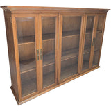 61.25" Unfinished 4 Door Vintage Hutch Top #08938