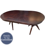 80"-98"-116'' Unfinished Vintage Dining Table Extendable #08842