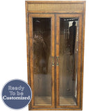 26" Unfinished 2 Door Vintage Hutch Top Set of 2 #08805