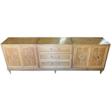 99.5" Unfinished 4 Door 3 Drawer Restano Vintage Buffet #08926