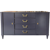 58" Finished 2 Door 4 Drawer Century Vintage Buffet #08976