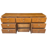 72" Unfinished 2 Door 7 Drawer Vintage Buffet #08924