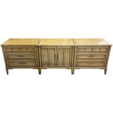 102.25" Unfinished 2 Door 6 Drawer Vintage Buffet #08993