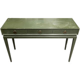 45" Unfinished 3 Drawer Maurice Stuart-Designer Vintage Console Table #08939