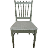 46.5" Finished 4 Drawer 1 Chair Vintage Bamboo Style Desk #08814