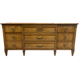 70" Unfinished 9 Drawer Vintage Dresser #08894