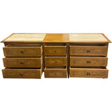 80" Unfinished 9 Drawer American Of Martinsville Vintage Dresser #08942