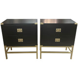 26.5" Finished 2 Drawer Hickory Manufacturing Co. Vintage Nightstand Set of 2 #08935